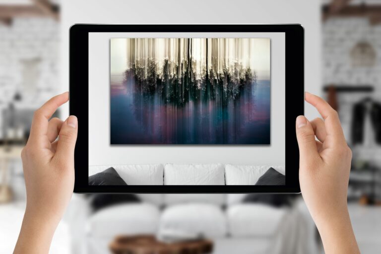 Kunst digital probehängen mit Augmented Reality